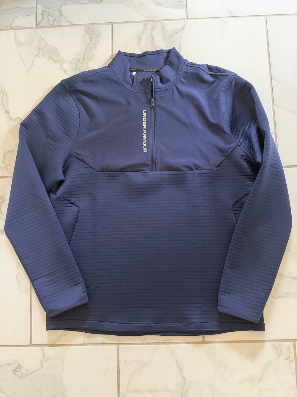 Under Armour Golf Storm 1/4 Zip Pullover Jacket Navy Blue Mens XL EUC